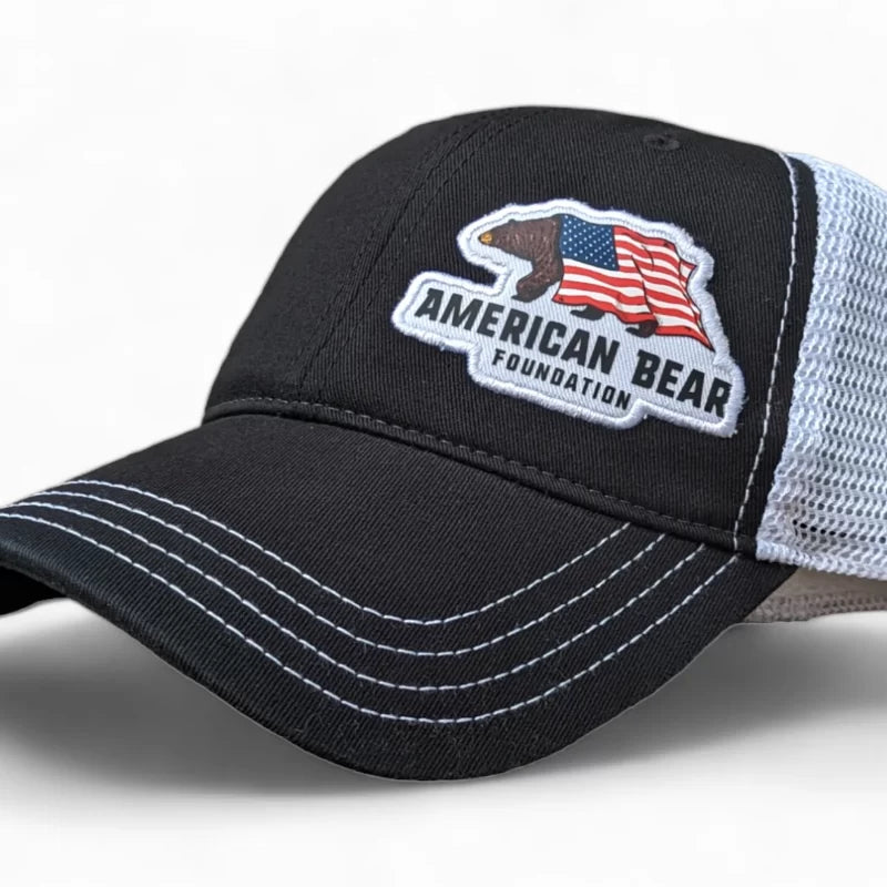 ABF American Flag "Dad Hat" Black/White